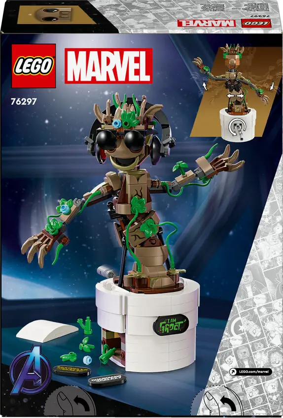 LEGO® MARVEL 76297 Tańczący Groot / Liczba elementów: 459 / od 10
