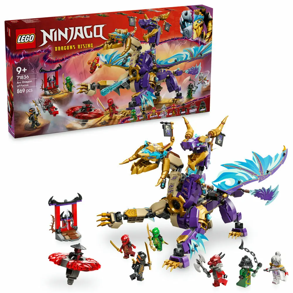 LEGO® Ninjago® 71836 Koncentracja Arc Dragon / Liczba elementów